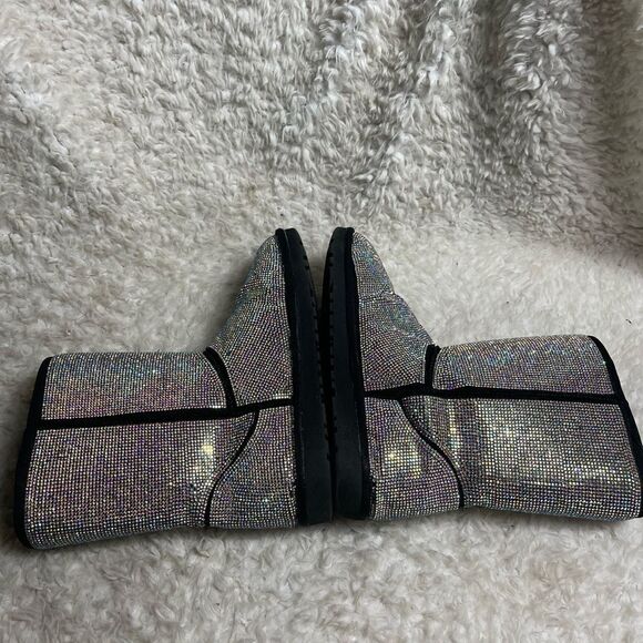 ENCORE Keesha Rhinestones mid calf slip on boots size 9.5 M - Picture 5 of 10